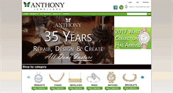 Desktop Screenshot of anthonyjewellers.com
